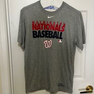 Like New Nike Washington Nationals Baseball t shirt in sz L. Dri fit authentic